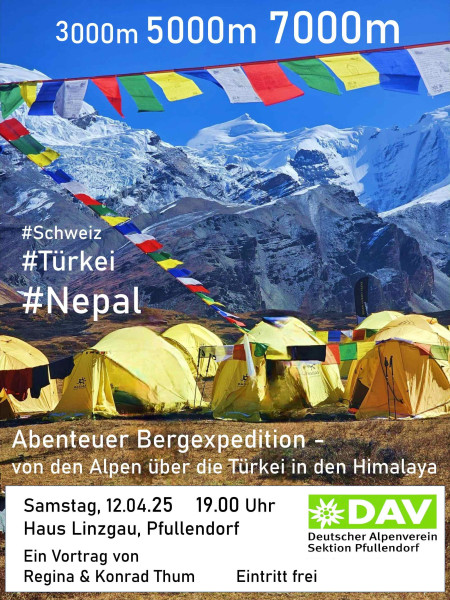 3000m - 5000m - 7000m  --- Abenteuer Bergexpedition - Von den Alpen über die Türkei in den Himalaya